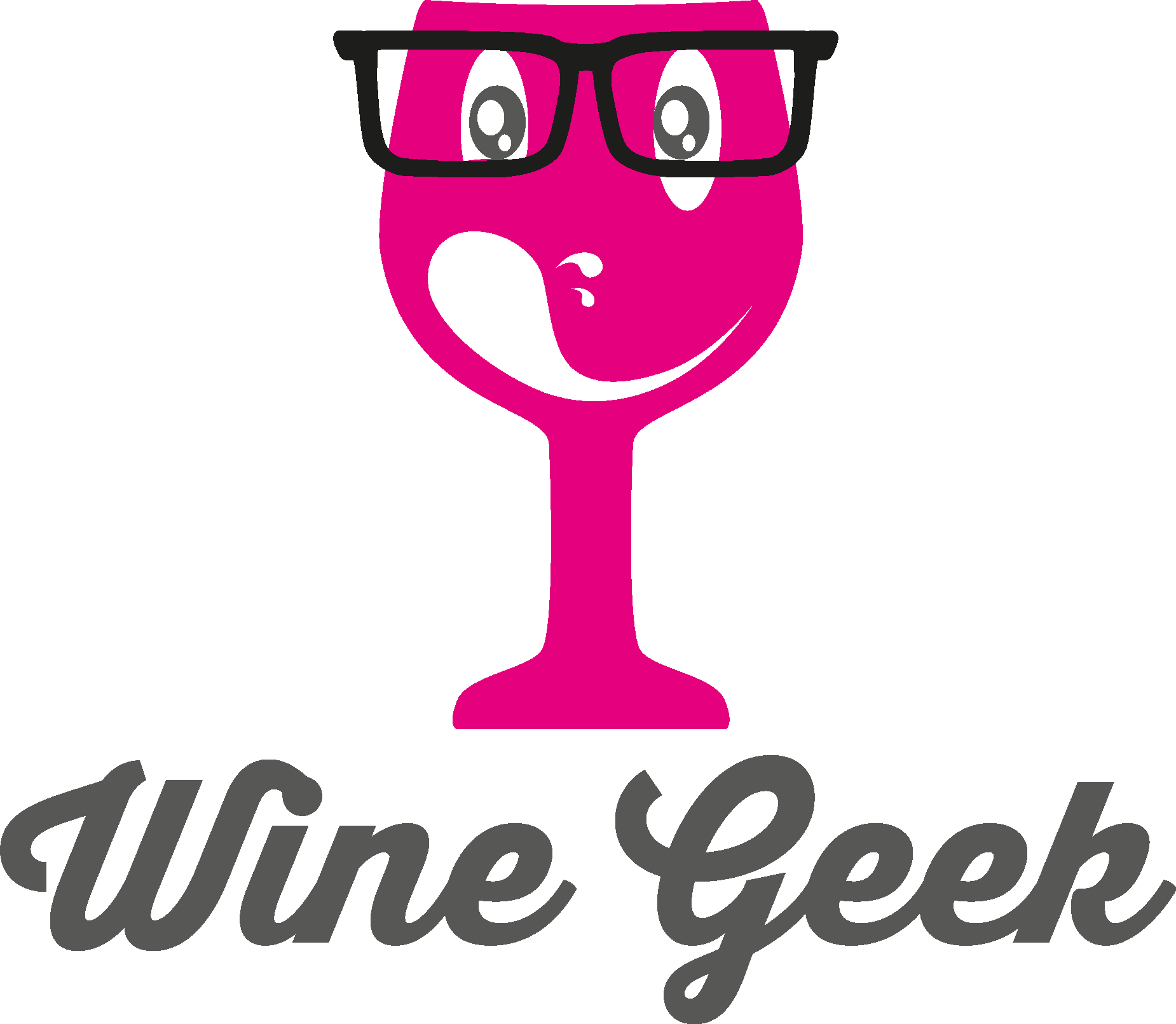 Wine Geek Logo Vector Logo